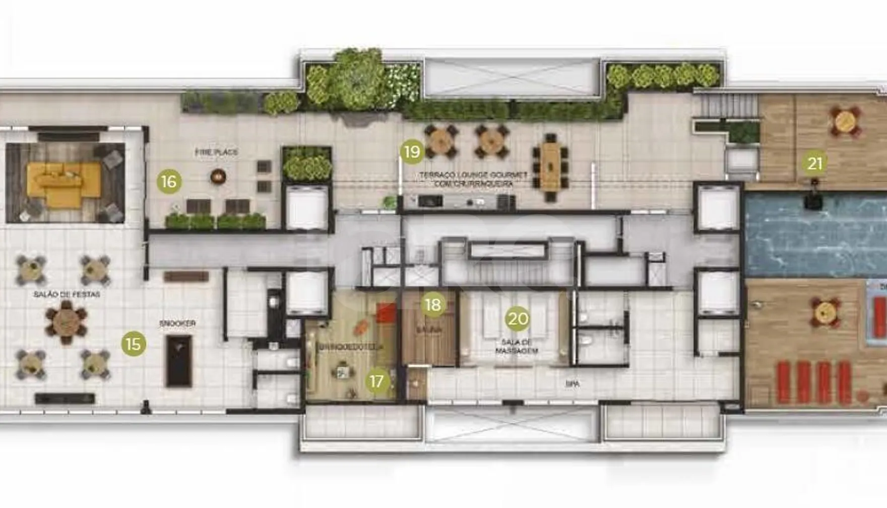 Planta — Pavimento 20