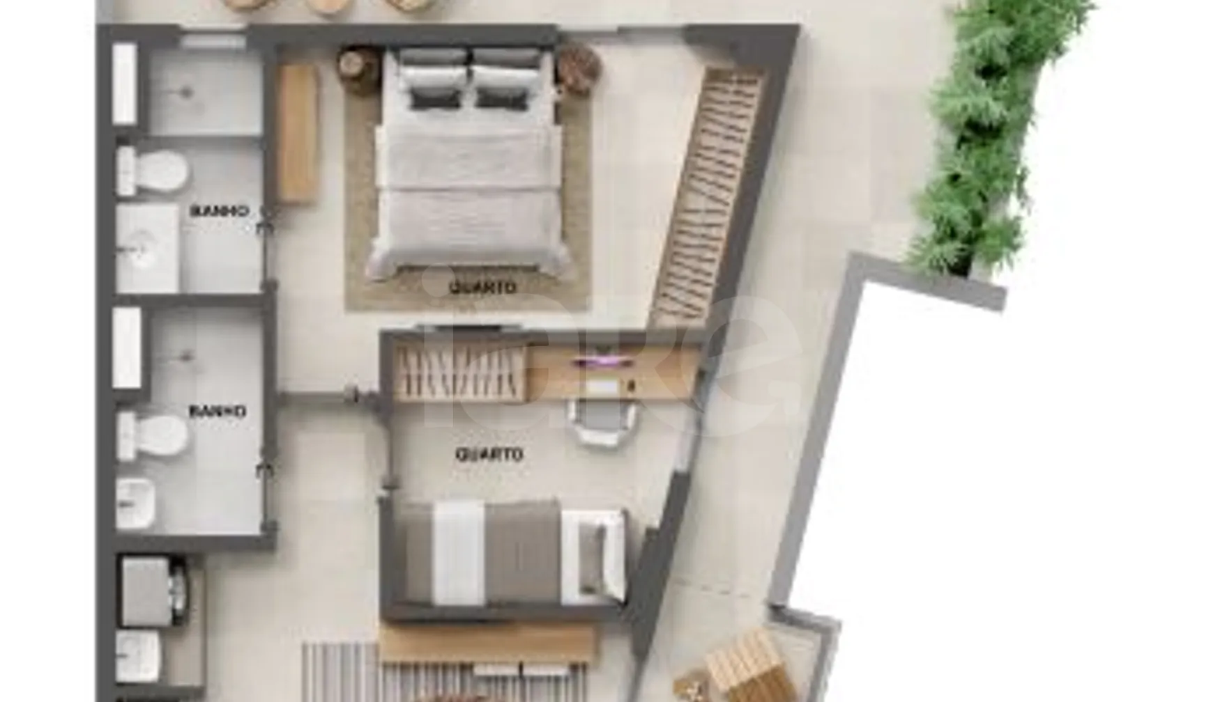 Planta — Garden 109,5 m²