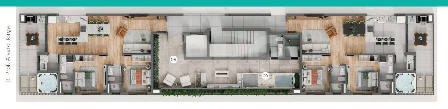 Planta — Pavimento lazer