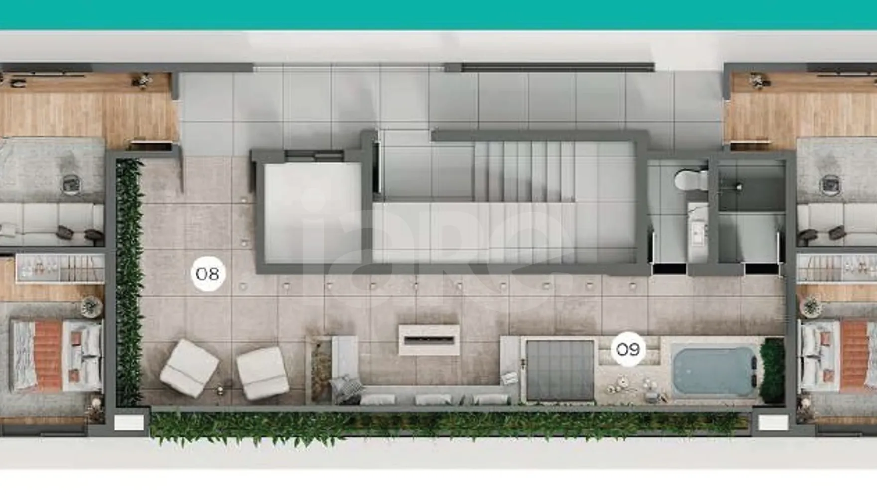 Planta — Pavimento lazer