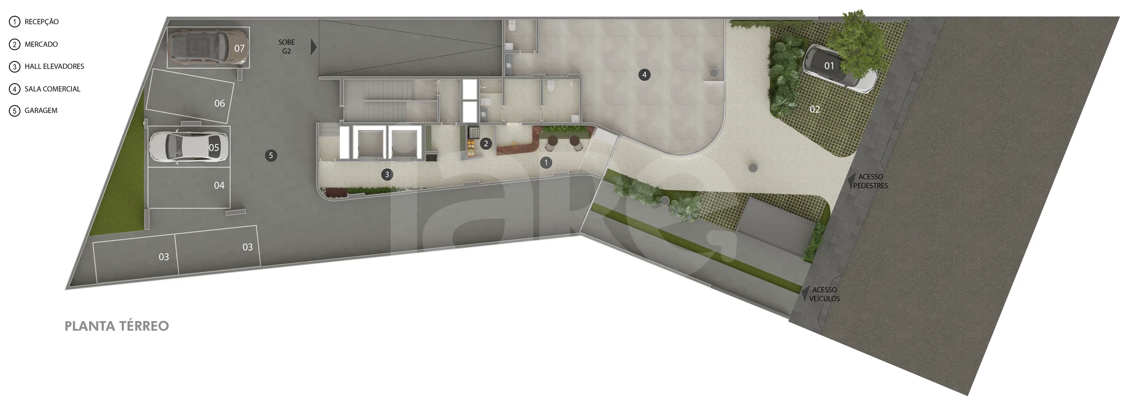 Planta — Pavimento térreo 2