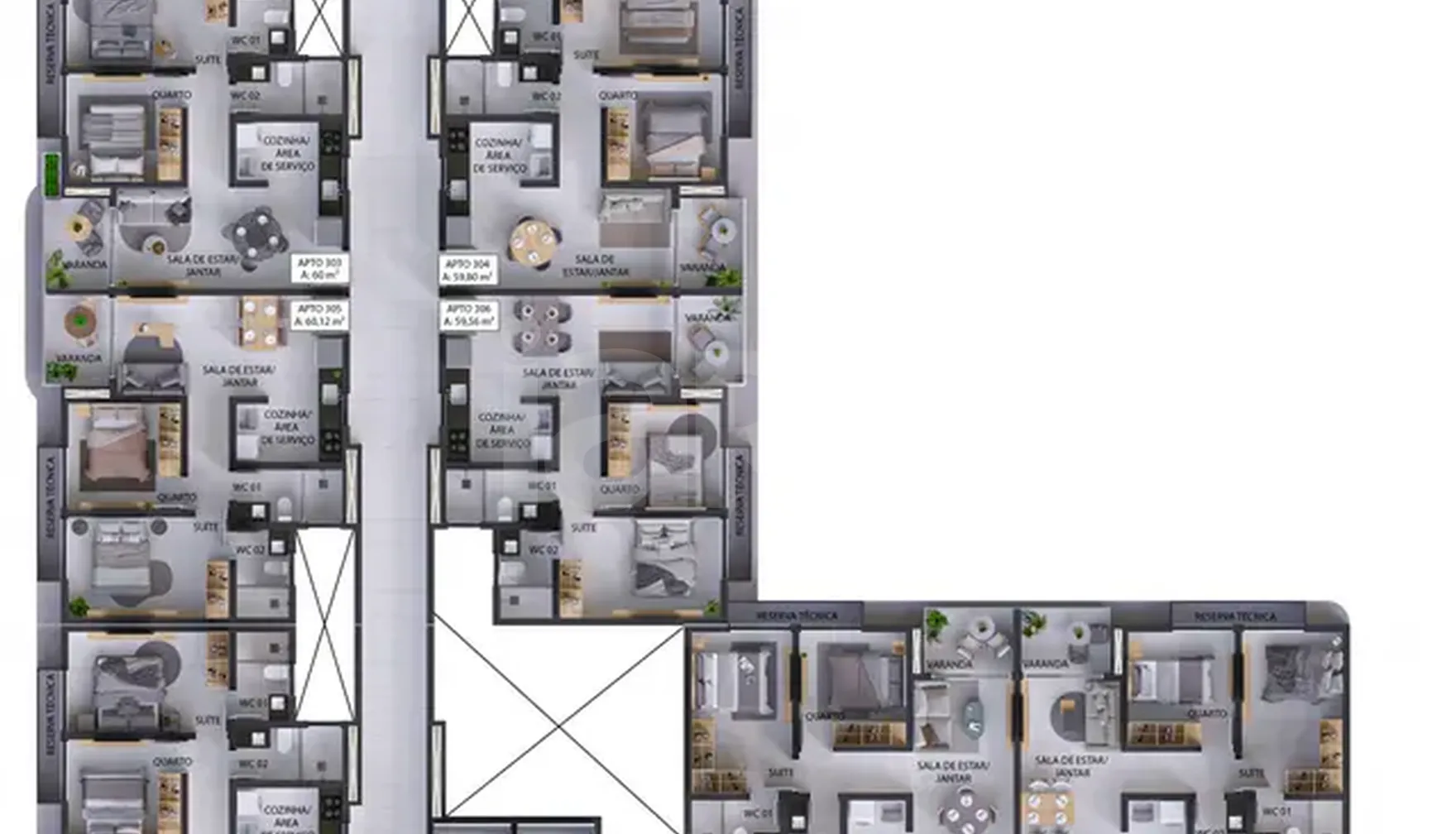 Planta — Pavimento 2