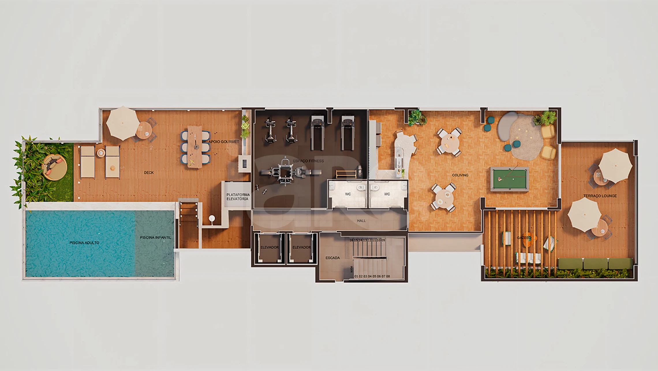 Planta — Pavimento rooftop