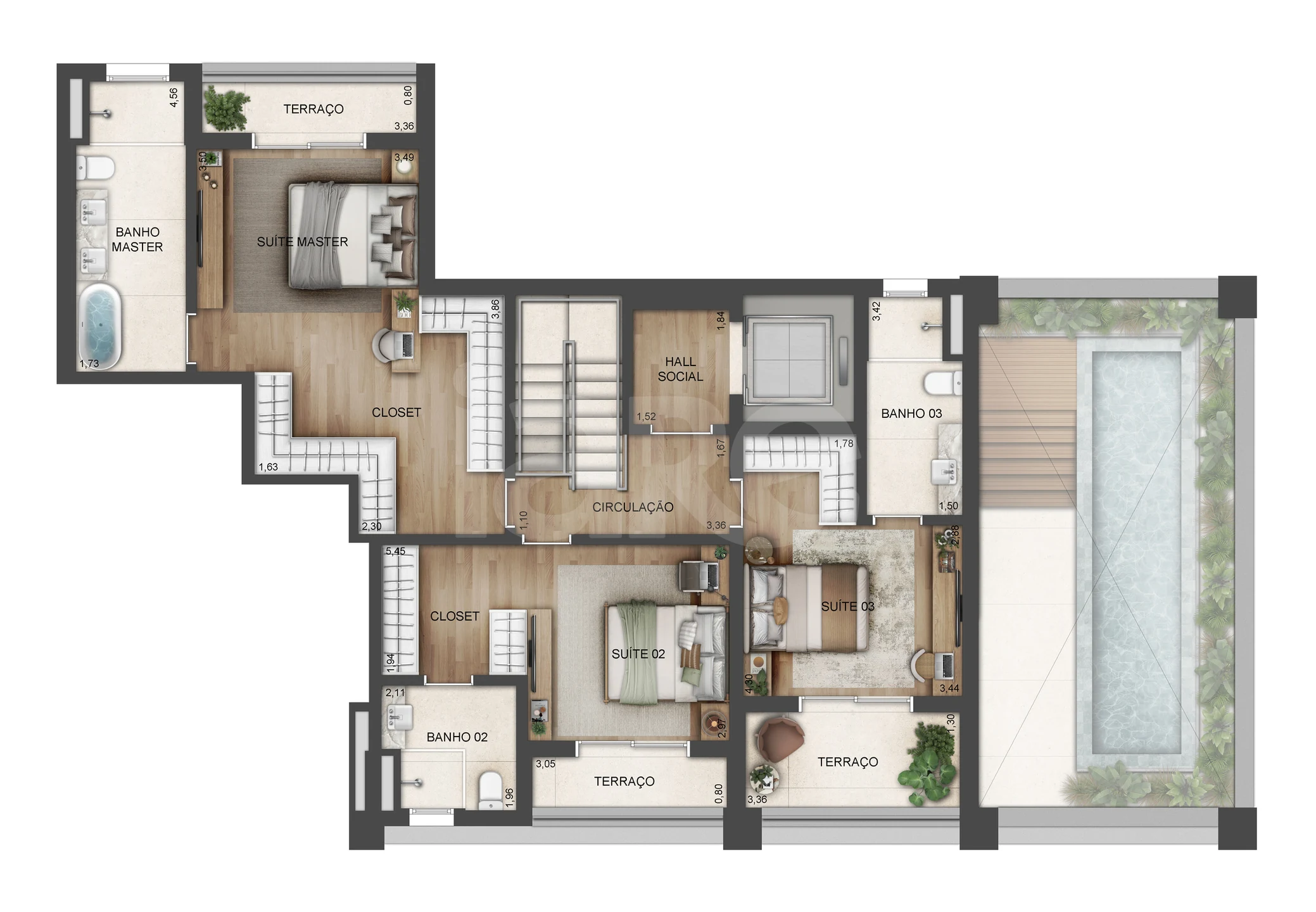 Planta — Garden 288,42 m²