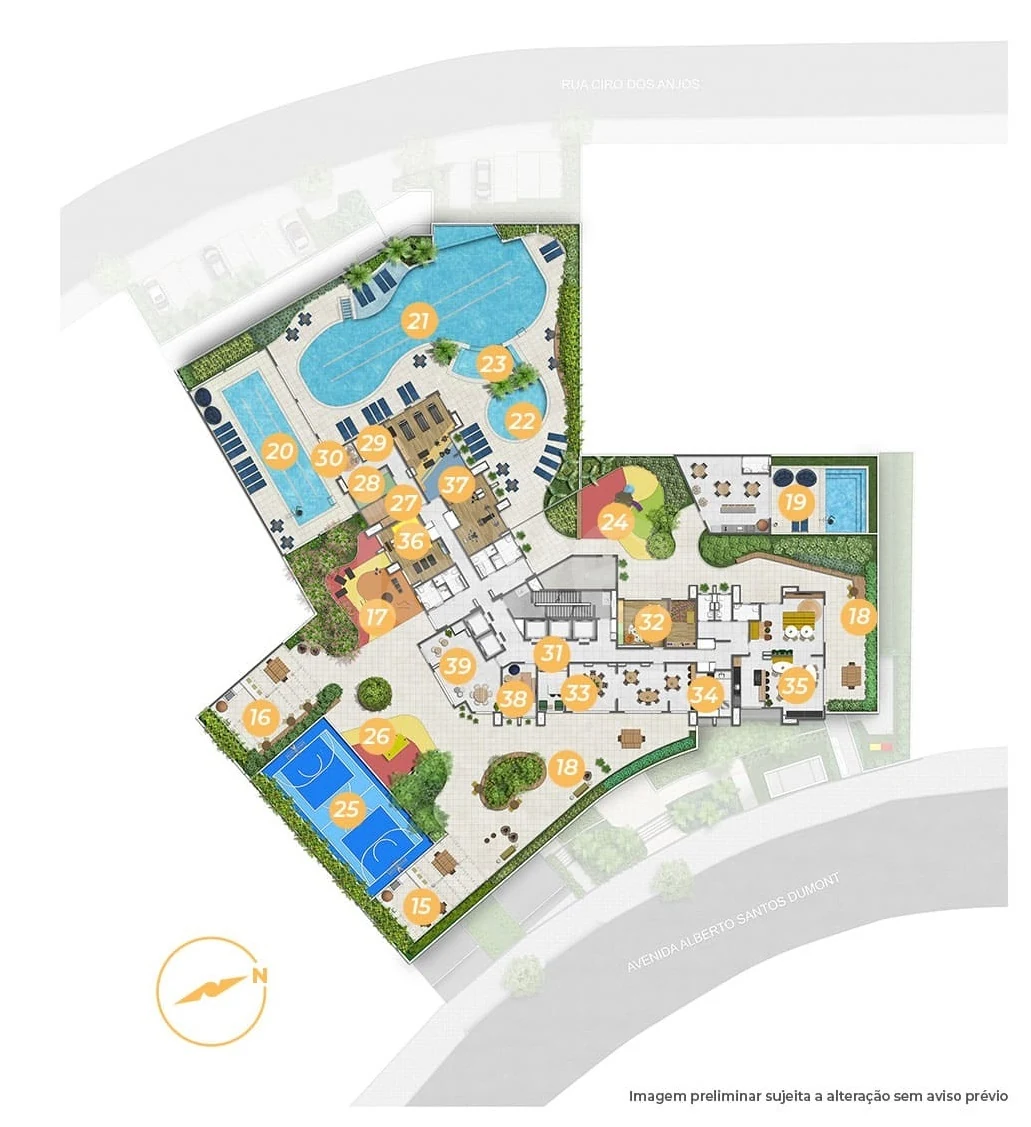 Planta — Pavimento lazer