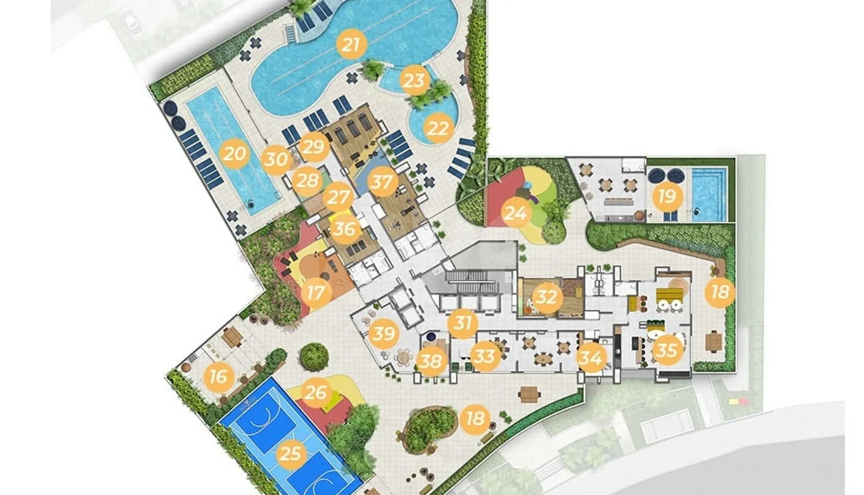 Planta — Pavimento lazer