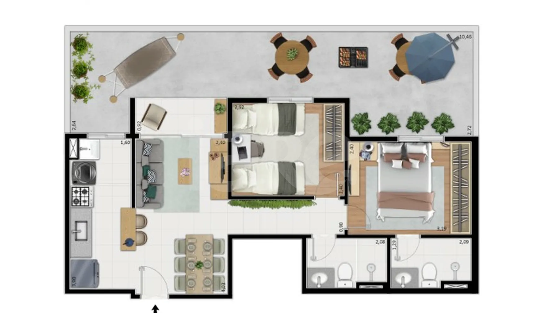 Planta — Garden 79,25 m²