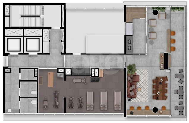 Planta — Pavimento lazer