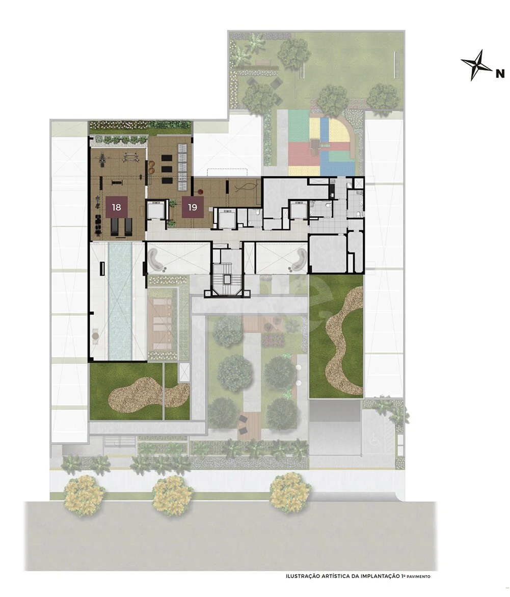 Planta — Pavimento lazer