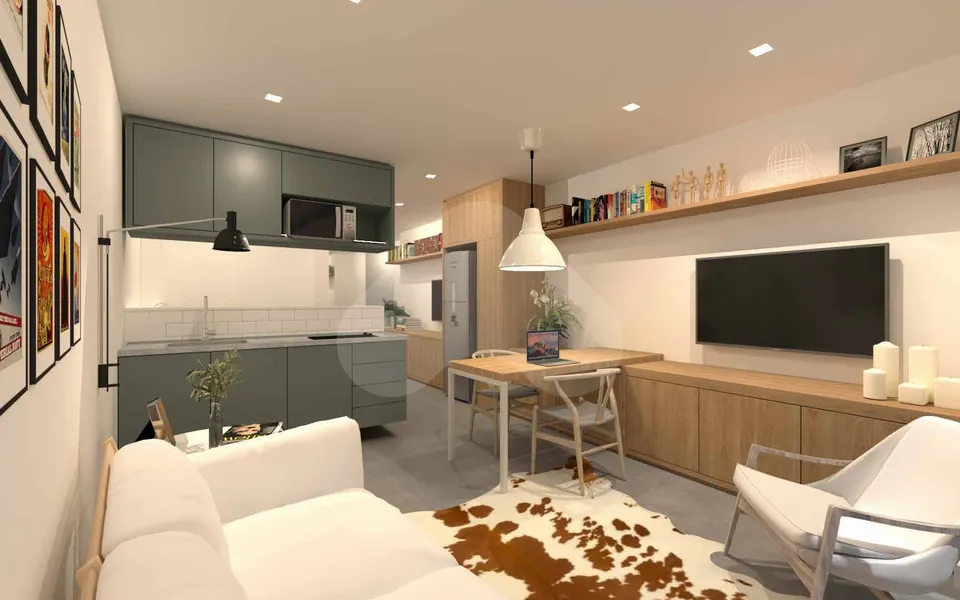 Gloria del'art Coliving - Studio com 36,34 m², em Glória — foto 12
