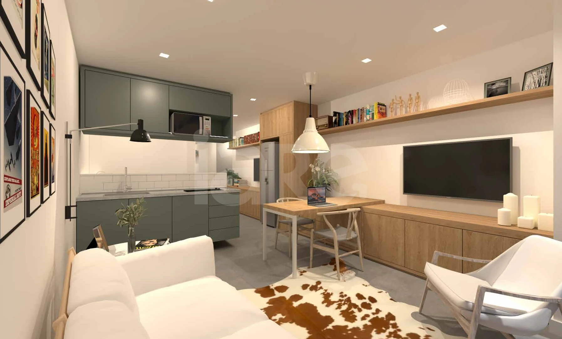 Gloria del'art Coliving - Studio com 52,47 m², em Glória — foto 2