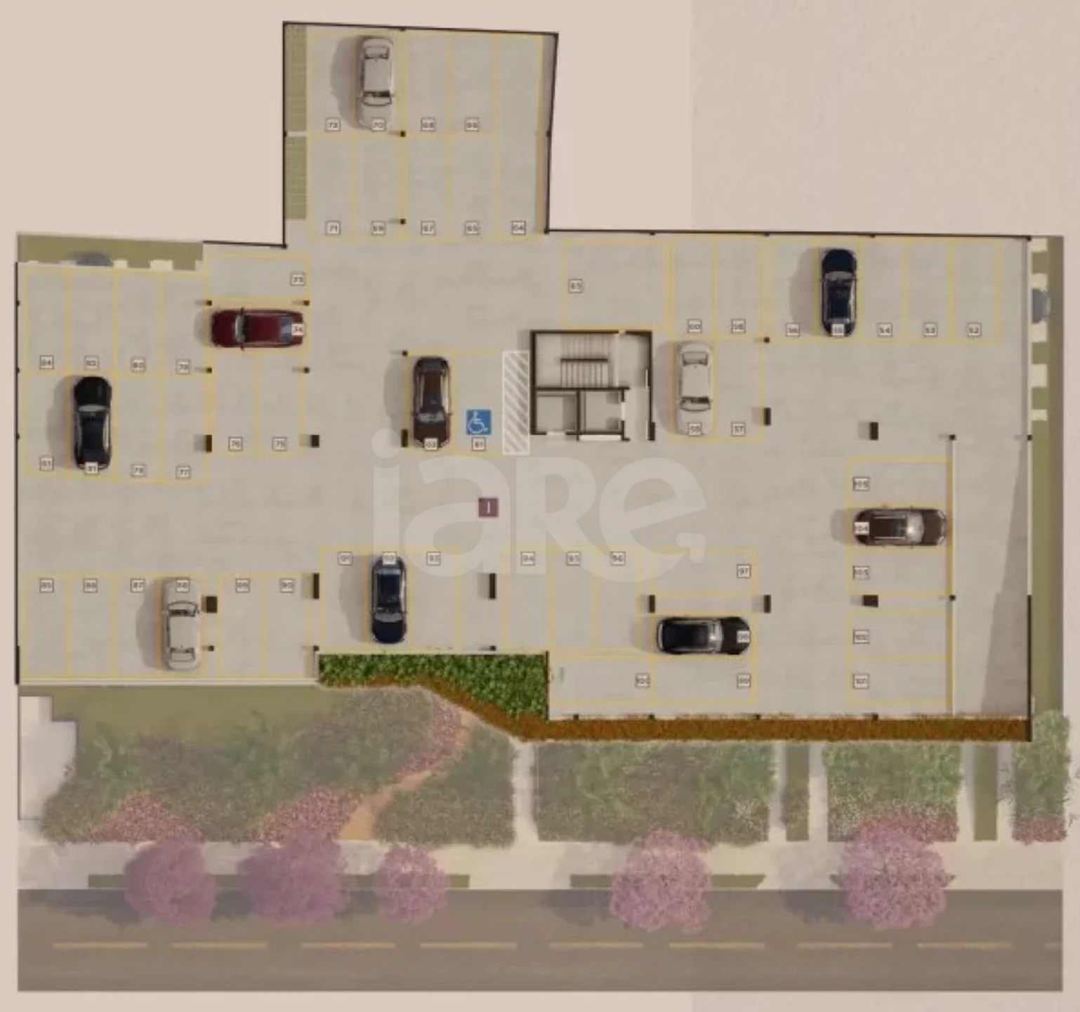 Planta — Pavimento garagem