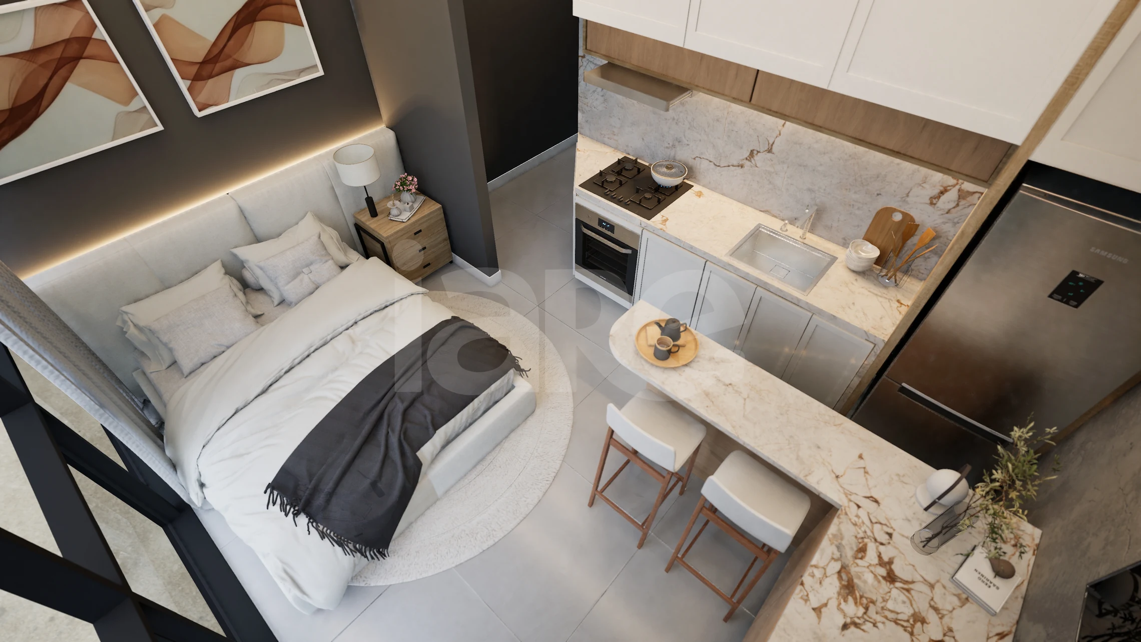 Planta — Studio 22,49 m²