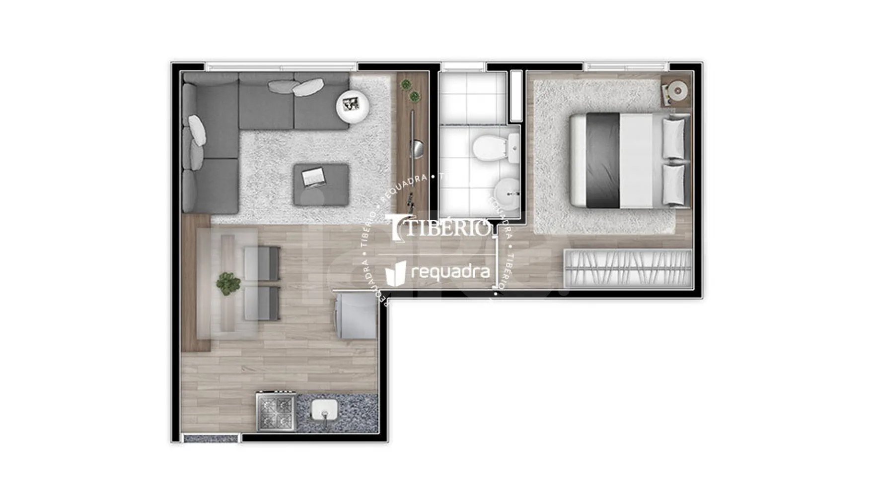 Planta — Apartamento 33,79 m²