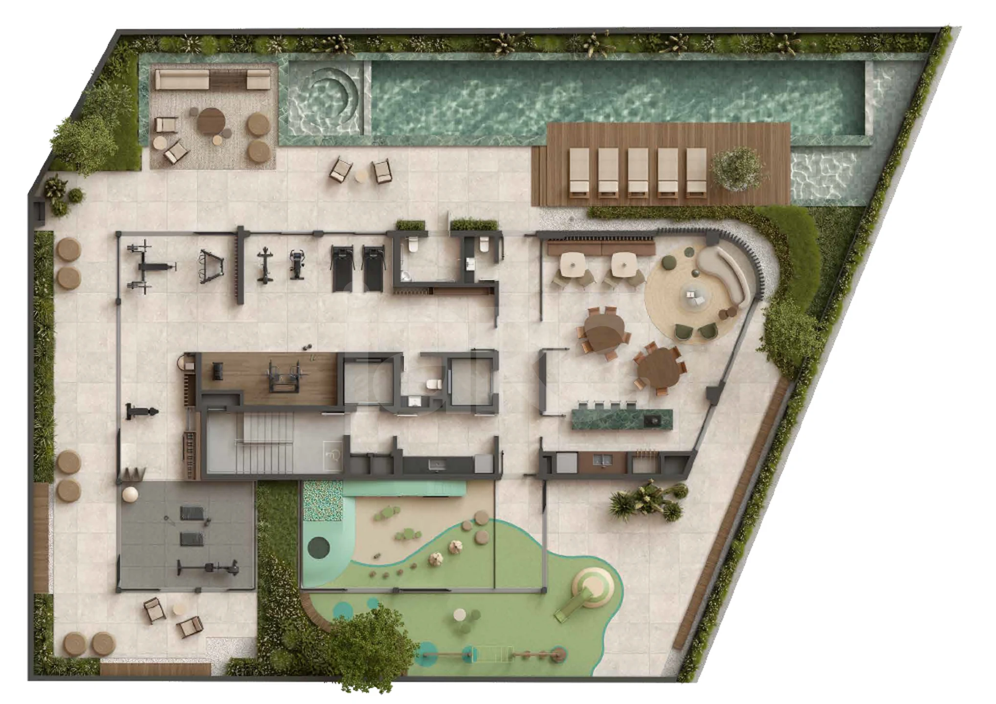 Planta — Pavimento lazer