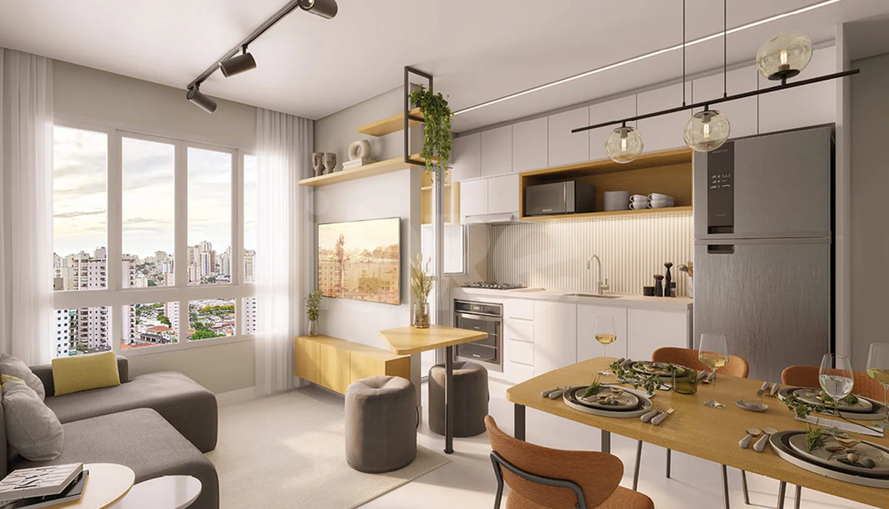 Place Condomínio Clube - Apartamento com 34,69 m², em Vila Silviânia — foto 2