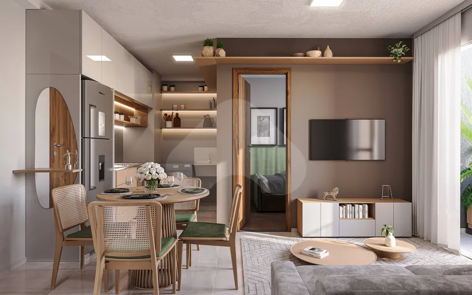 San Miller - Apartamento com 34,09 m², em Jardim Brasil — foto 2