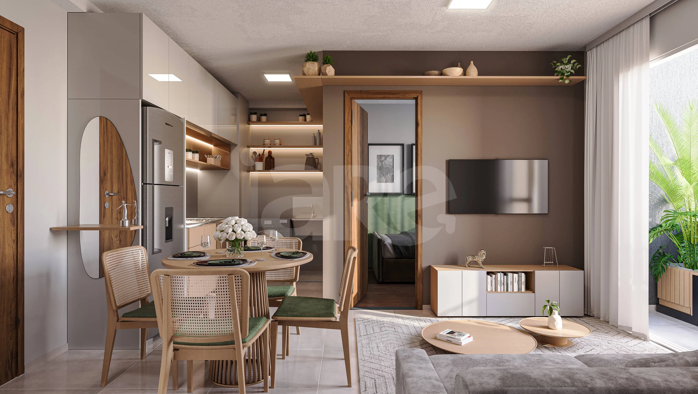 San Miller - Apartamento com 34,09 m², em Jardim Brasil — foto 2