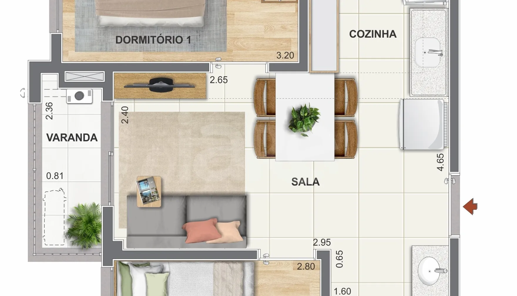 Planta — Garden 50 m²