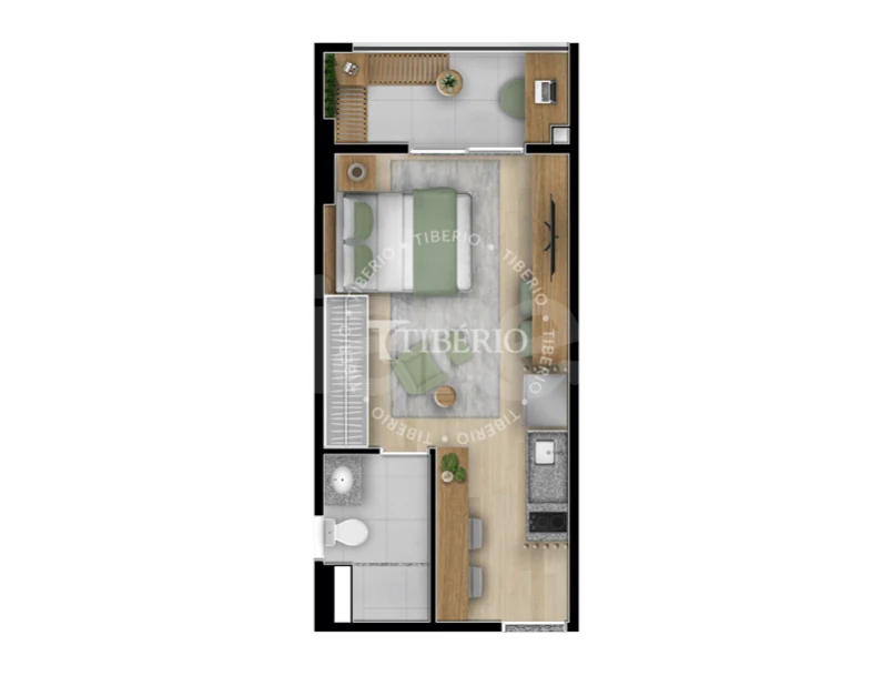 Planta — Studio 29,15 m²