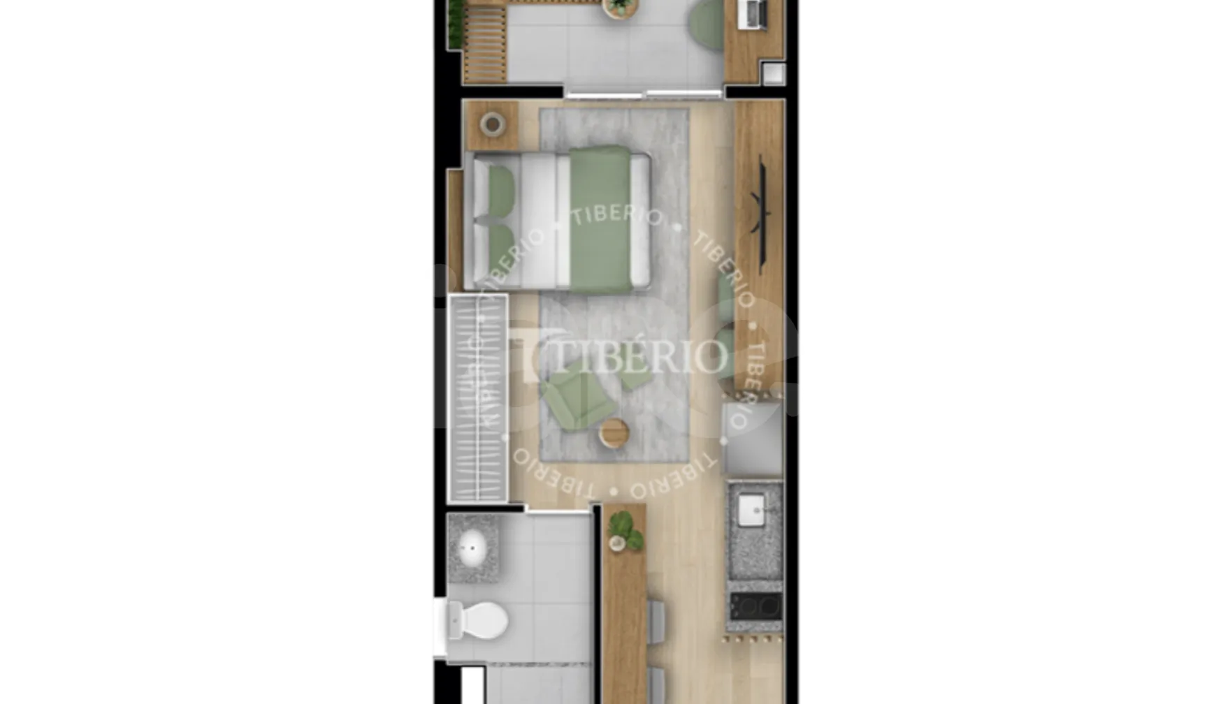 Planta — Studio 29,15 m²