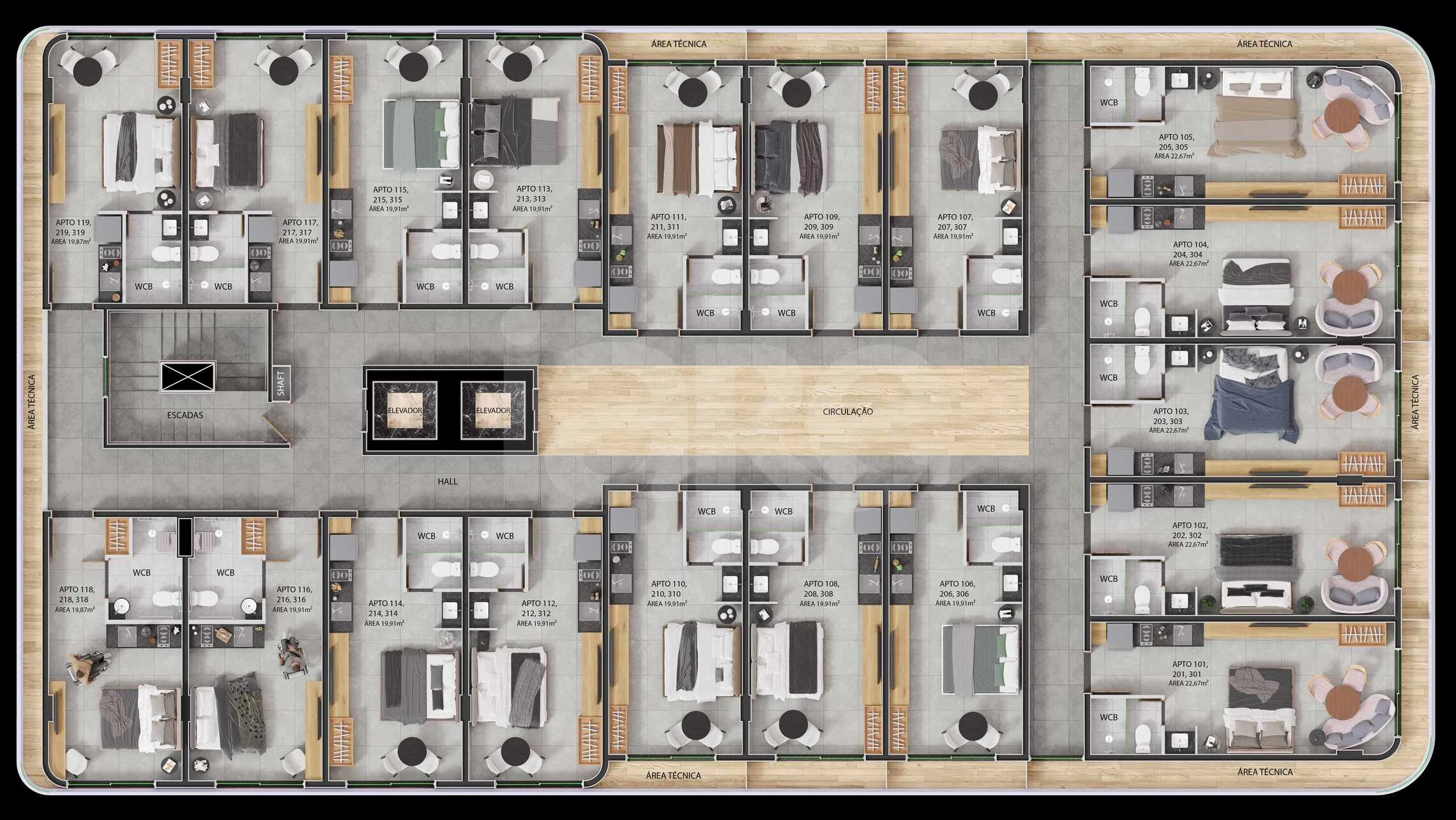 Planta — Pavimento 1