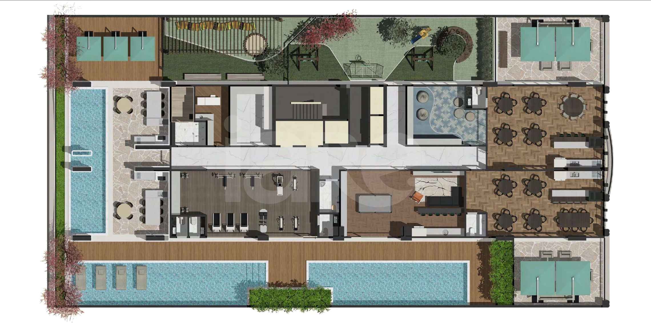 Planta — Pavimento lazer