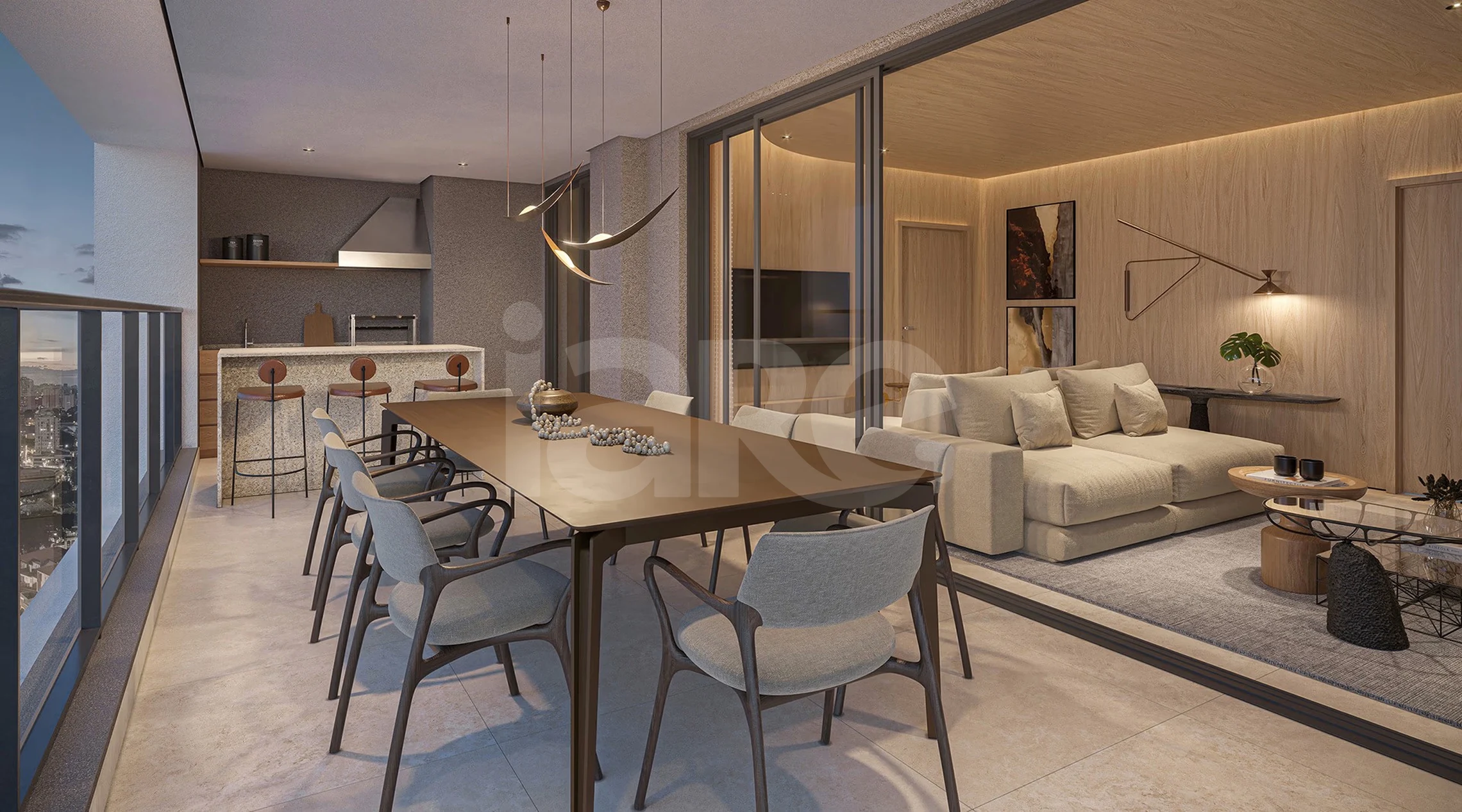 Helbor Lens Moema - Apartamento com 157 m², em Moema — foto 5