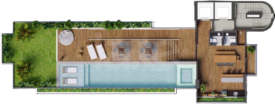 Planta — Pavimento rooftop
