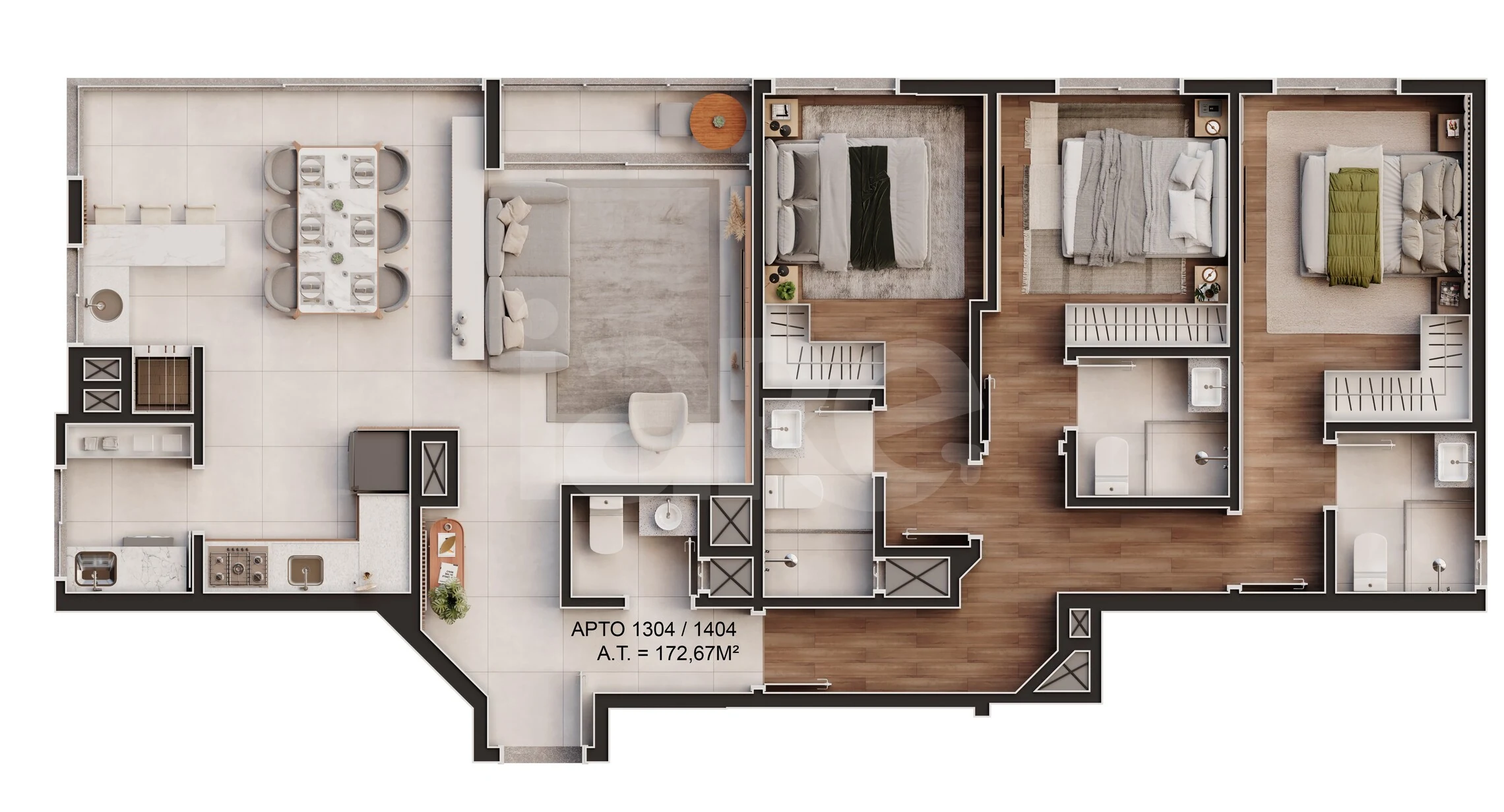 Planta — Garden 164,86 m²