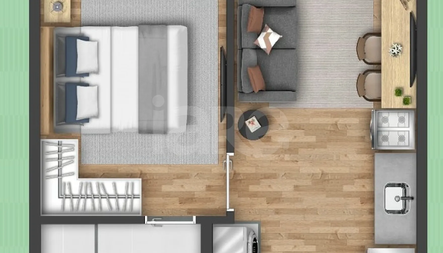 Planta — Apartamento 26,54 m²