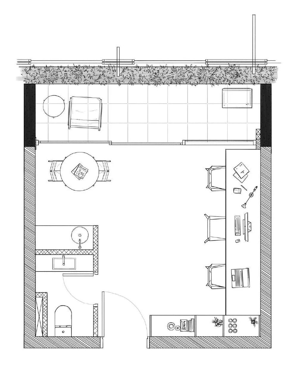 Planta — Sala 26,6 m²