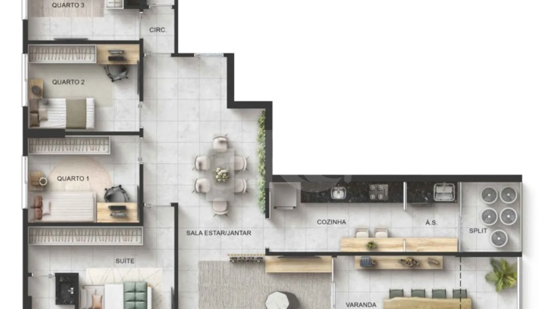 Planta — Garden 131,64 m²