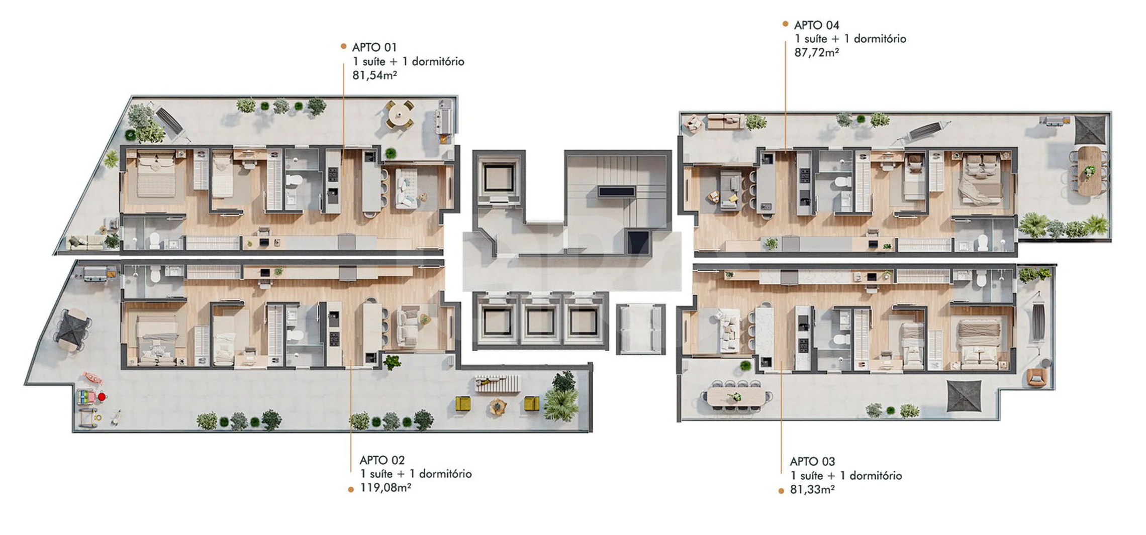 Planta — Pavimento 17