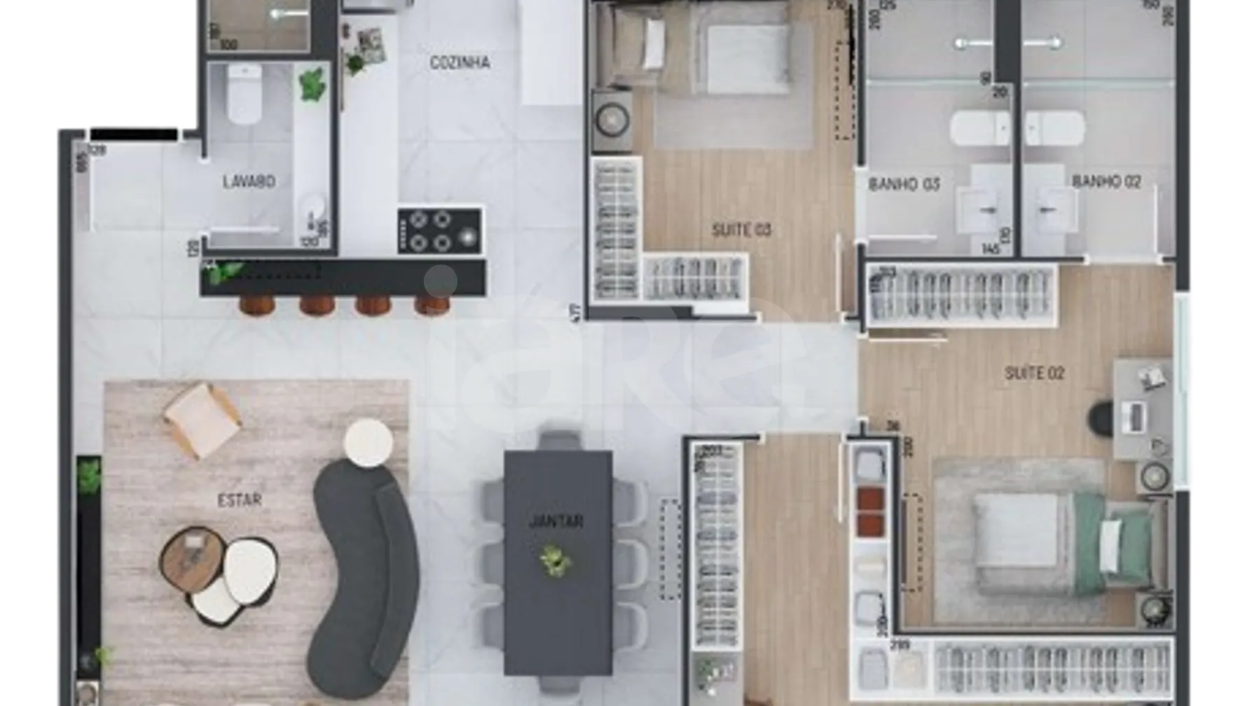 Planta — Garden 135,91 m²