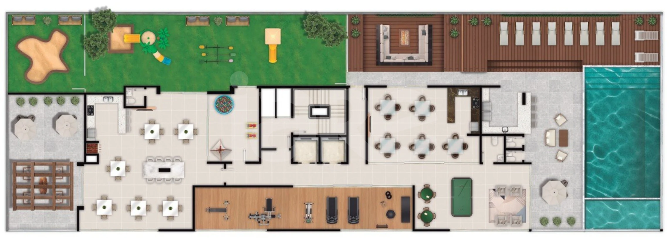Planta — Pavimento lazer