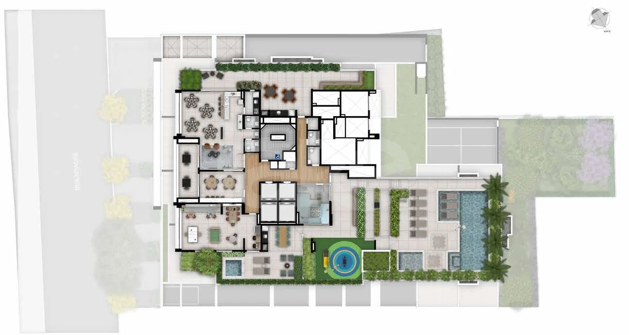 Planta — Pavimento lazer