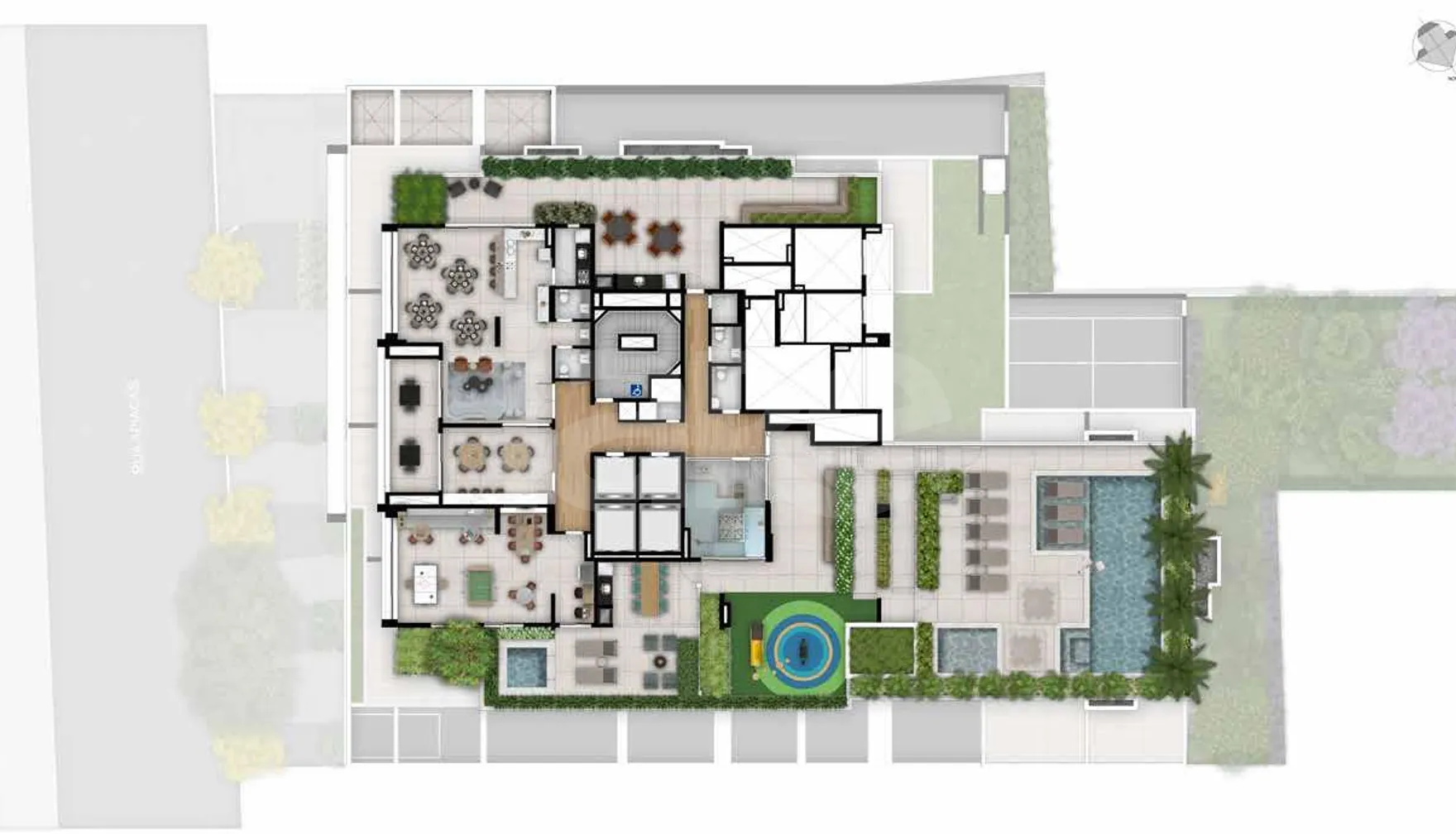 Planta — Pavimento lazer