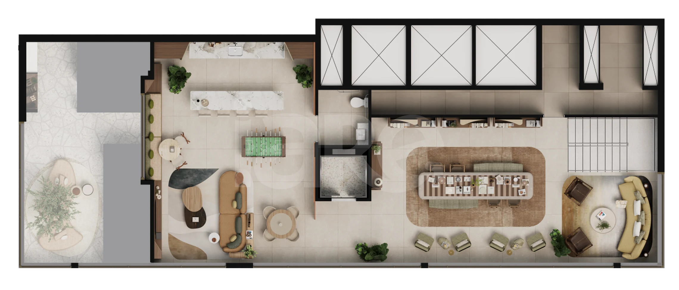 Planta — Pavimento atico