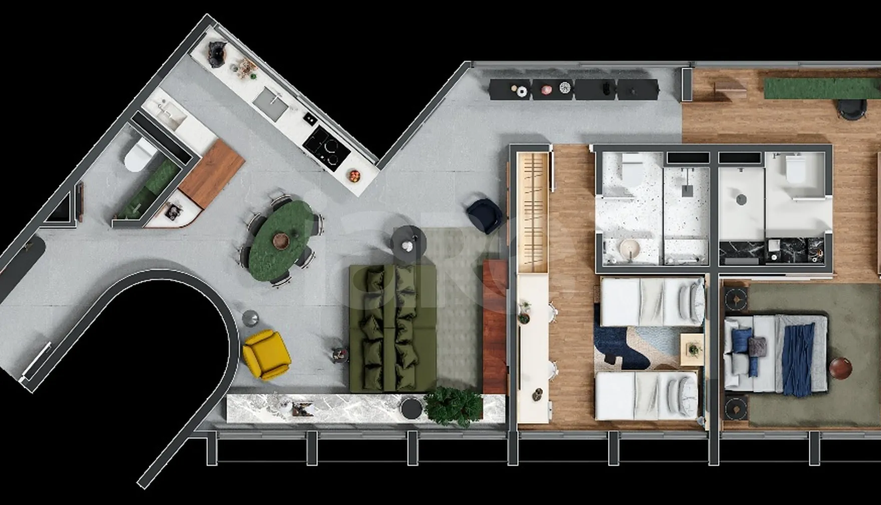 Planta — Garden 111,94 m²