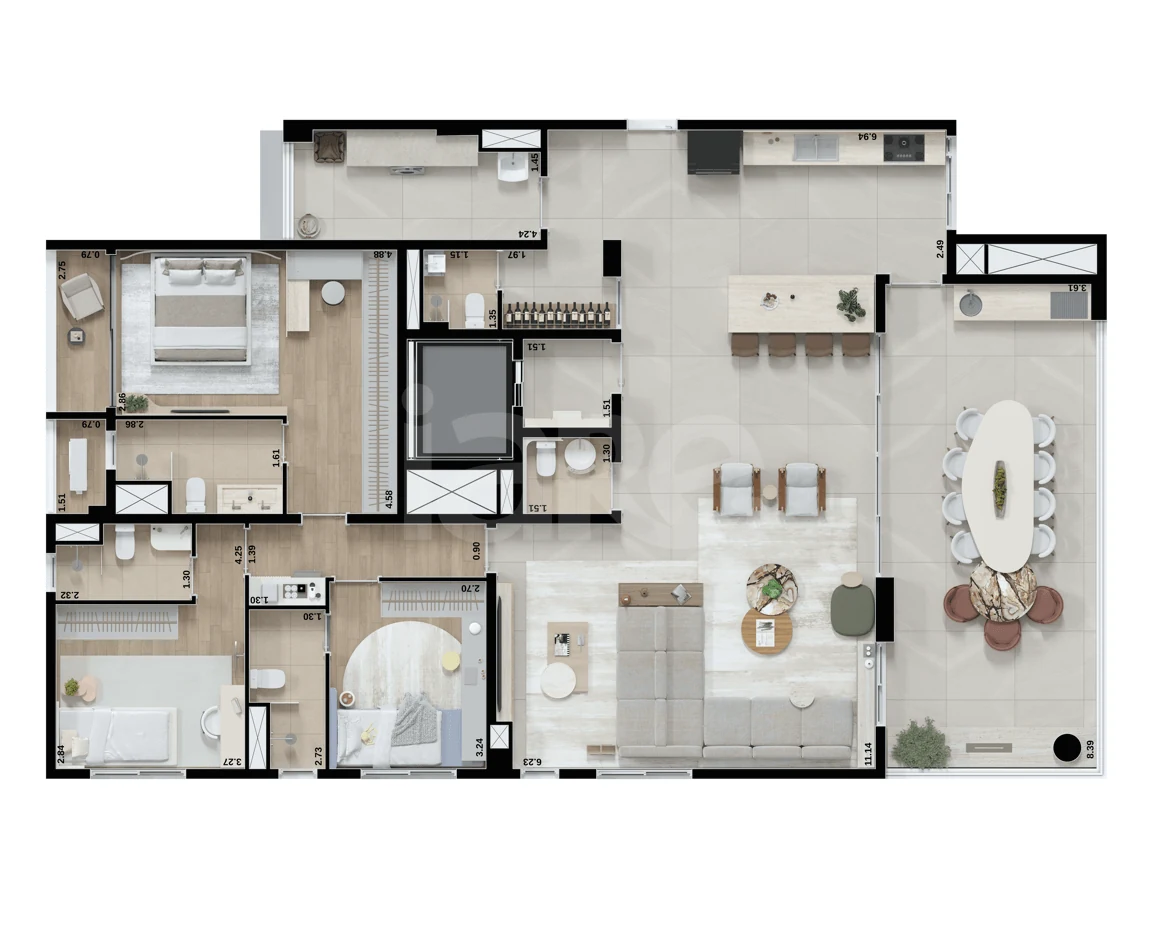 Planta — Garden 201 m²