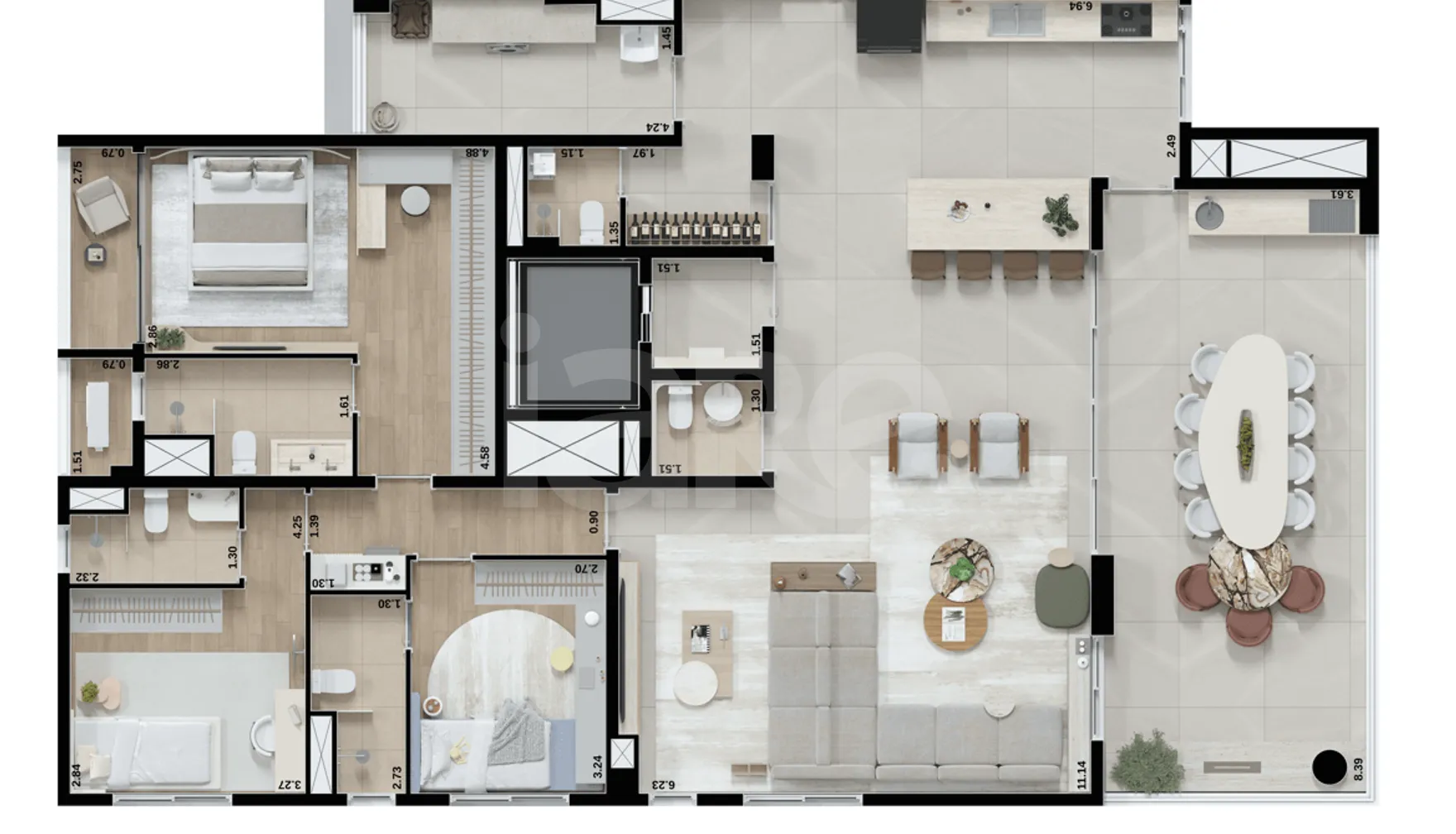 Planta — Garden 201 m²