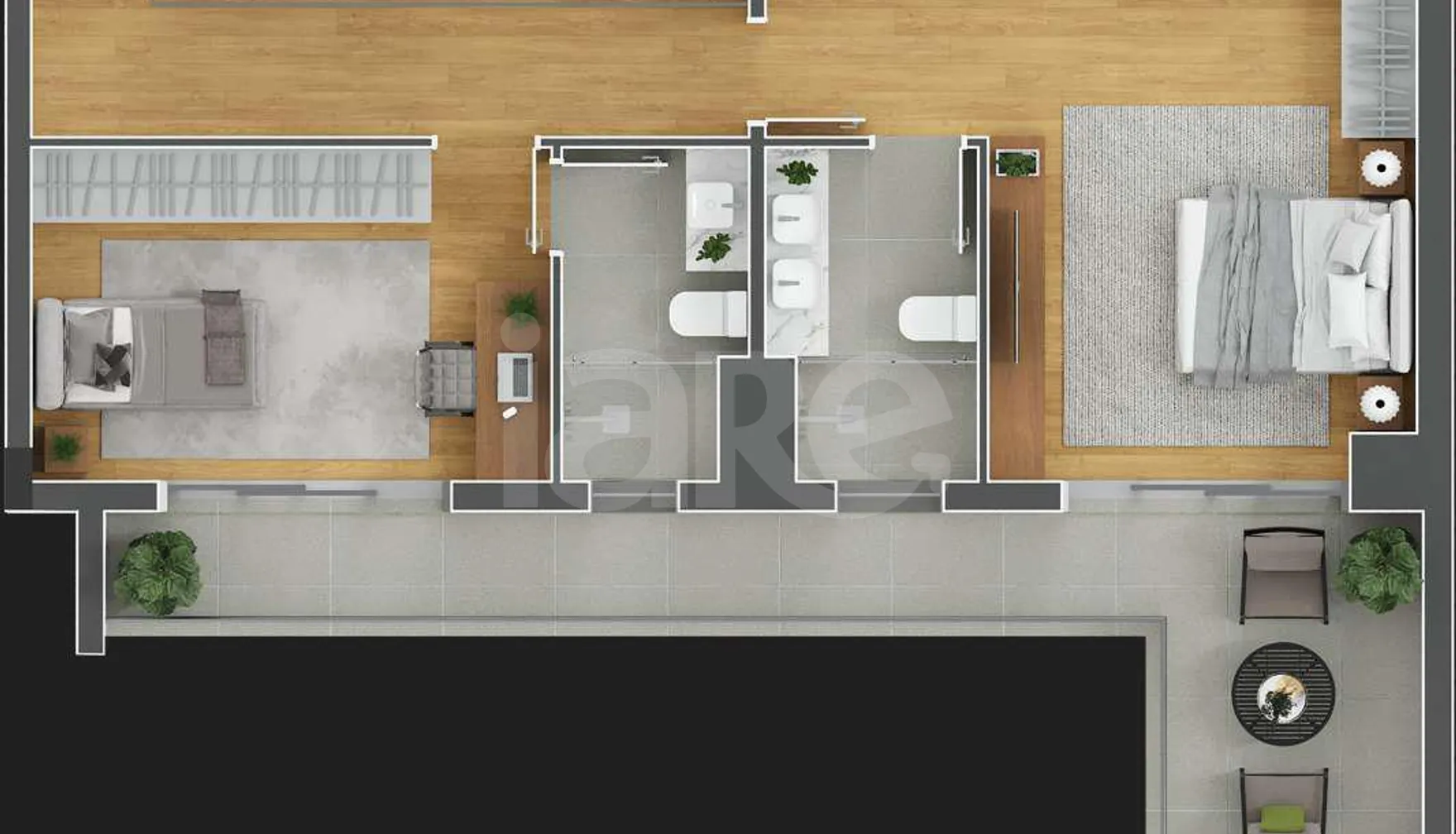 Planta — Garden 173,04 m²