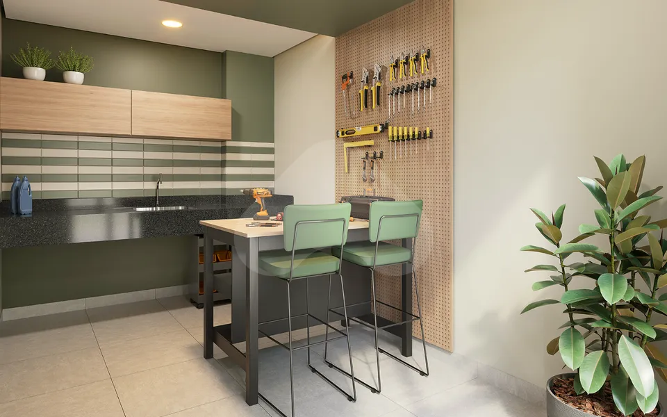 Pixinguinha - Condomínio Rosa - Apartamento com 36 m², em Santo Cristo — foto 12