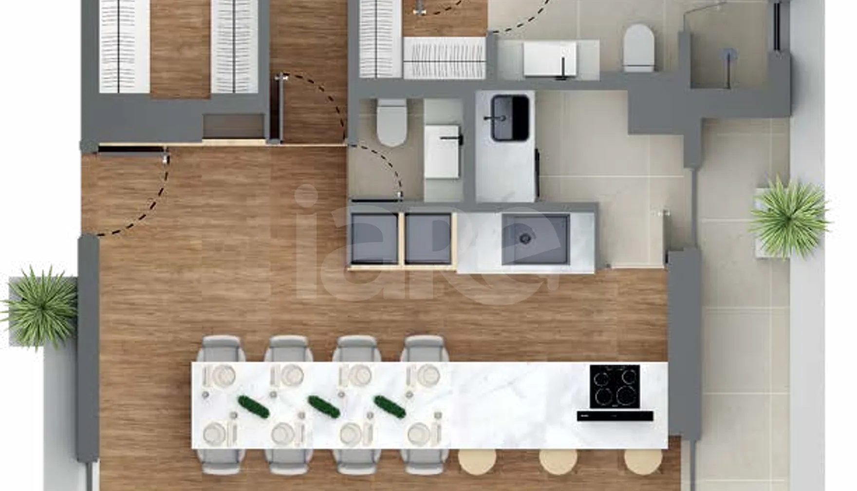 Planta — Apartamento 157,59 m²