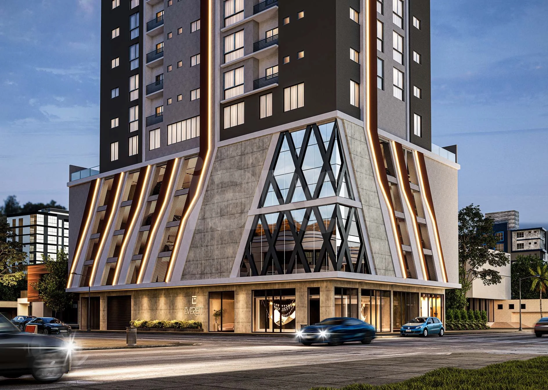 Everett Residence - Apartamento com 69,87 m², em Jardim Praia Mar — foto 4