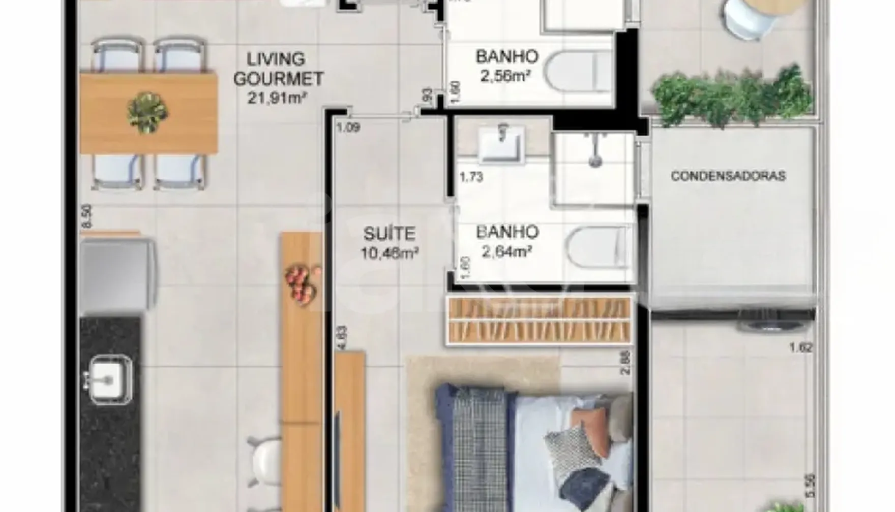 Planta — Garden 78,36 m²