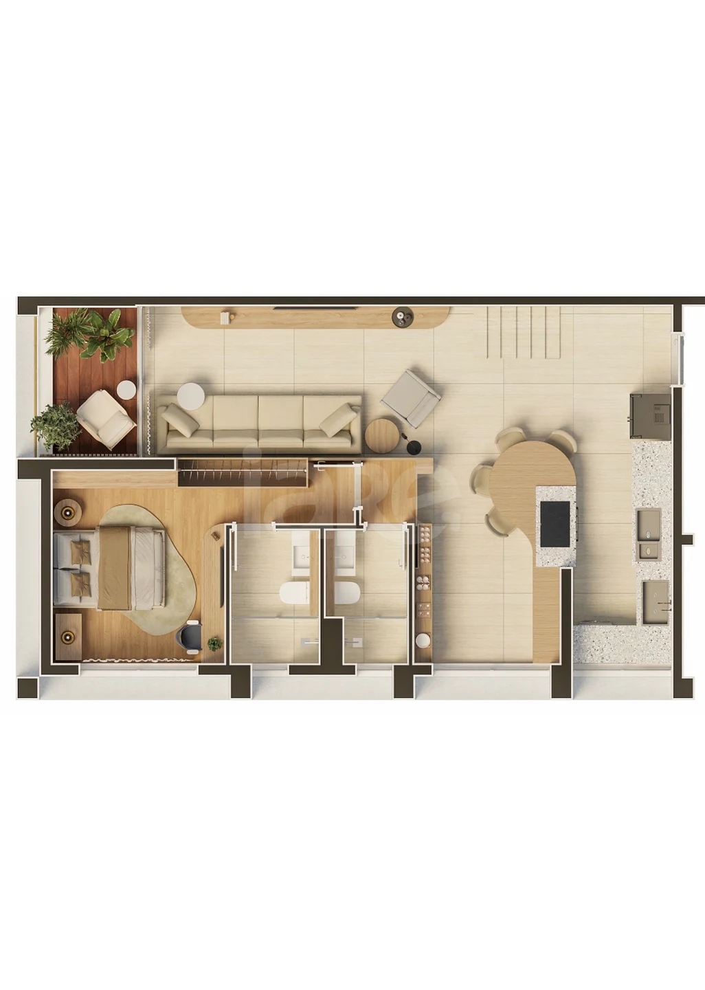 Planta — Cobertura Duplex 138,63 m²