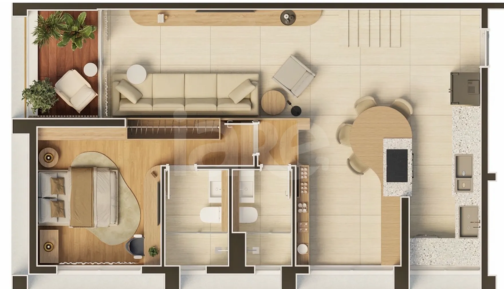 Planta — Cobertura Duplex 138,63 m²