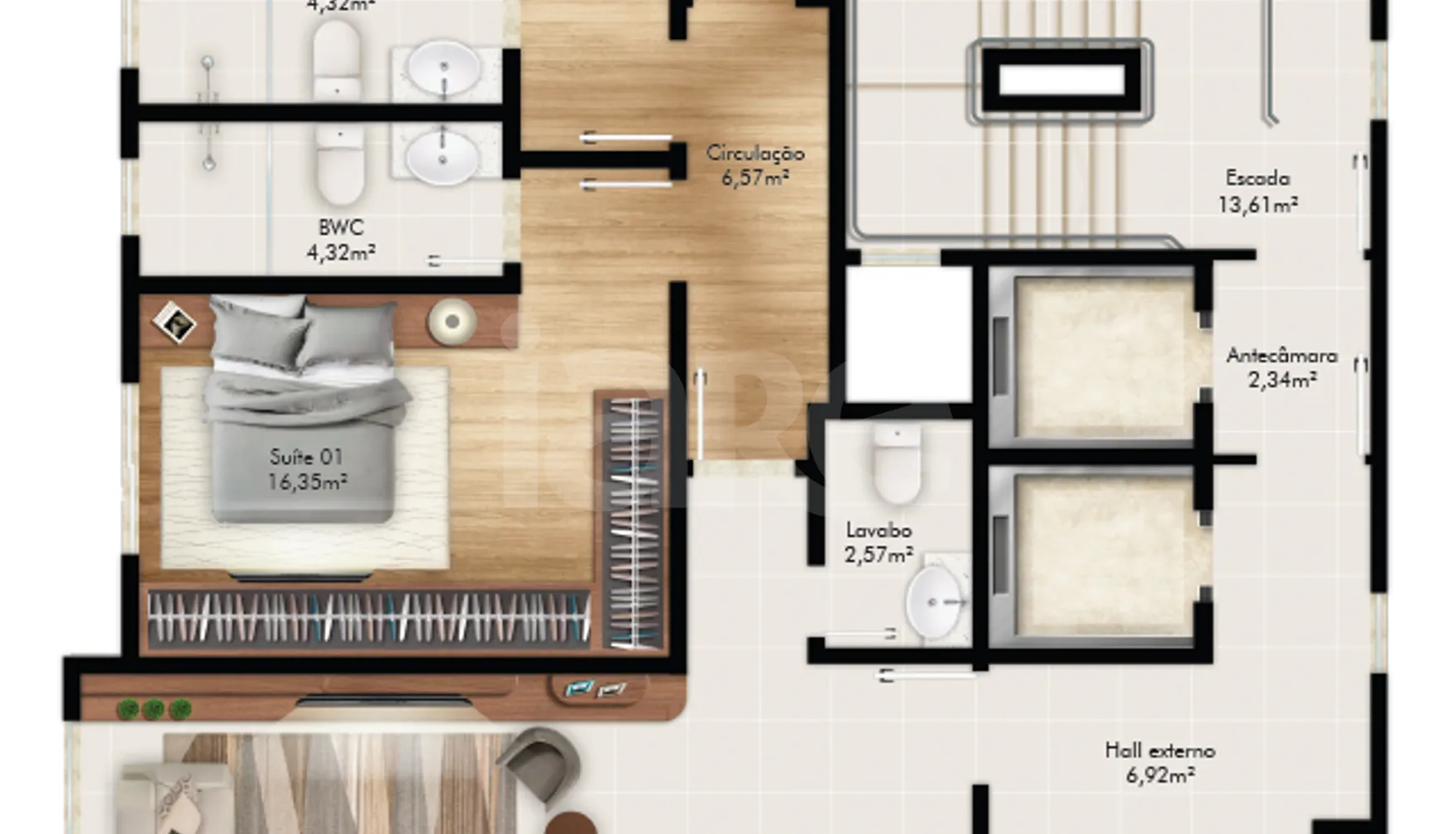 Planta — Apartamento 175,16 m²